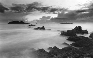 Long exposure of the Blasket Islands from Dunquin, Dingle Peninsula, Kerry Ireland